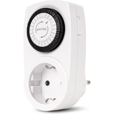Entac, Minuterie, Mechanischer Timer Mini 24 Stunden 24 Programme - Publicité Entac, Minuterie, Mechanischer Timer Mini 24 Stunden 24 Programme - Publicité