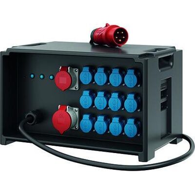 Mennekes, Distributeur de chantier, MEN 9500722 Combinaison de prises, IP44 2xCEE 12xSCHUKO (12x, CEE 16/5, CEE 32/5, CEE 7/4) - Publicité Mennekes, Distributeur de chantier, MEN 9500722 Combinaison de prises, IP44 2xCEE 12xSCHUKO (12x, CEE 16/5, CEE 32/5, CEE 7/4) - Publicité