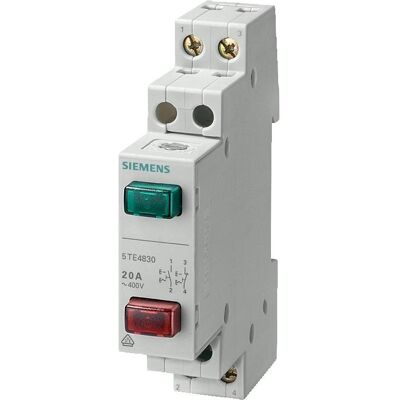 Siemens Modèle 5TE4830 - Double Boutons, 20A - Commutateur - Publicité Siemens Modèle 5TE4830 - Double Boutons, 20A - Commutateur - Publicité