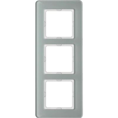 Berker, Accessoires Gamme d'interrupteurs, Q.7 Cadre triple 10136079 Verre blanc polaire - Publicité Berker, Accessoires Gamme d'interrupteurs, Q.7 Cadre triple 10136079 Verre blanc polaire - Publicité