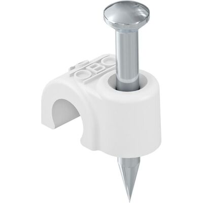 OBO Bettermann Clip Compact 7mm en Plastique - Attache - Publicité OBO Bettermann Clip Compact 7mm en Plastique - Attache - Publicité