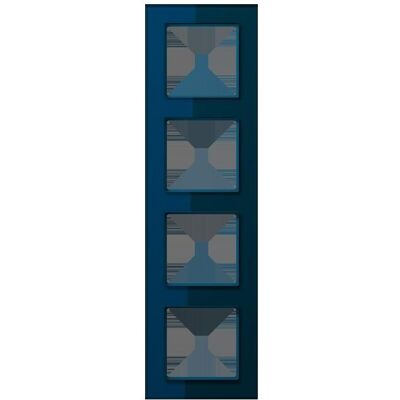 JUNG, Accessoires Gamme d'interrupteurs, AC584GLNB Cadre en verre 4f - Publicité JUNG, Accessoires Gamme d'interrupteurs, AC584GLNB Cadre en verre 4f - Publicité