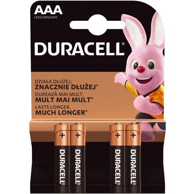 Duracell Plus (4 pcs, AAA), Batteries + piles - Publicité Duracell Plus (4 pcs, AAA), Batteries + piles - Publicité