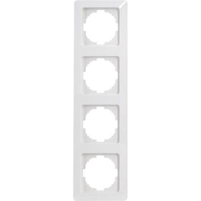 Heinrich Kopp HK02 Cadre 4-Voies Blanc - Cadre de prise électrique - Publicité Heinrich Kopp HK02 Cadre 4-Voies Blanc - Cadre de prise électrique - Publicité