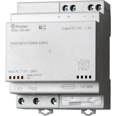 Alimentation Finder 783612302402 - 36W, 100-250V, Fusible, Régulateur - Publicité Alimentation Finder 783612302402 - 36W, 100-250V, Fusible, Régulateur - Publicité