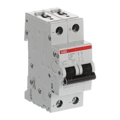 ABB S202M-C10UC Disjoncteur - 10A, 2 pôles, Caract. C - Publicité ABB S202M-C10UC Disjoncteur - 10A, 2 pôles, Caract. C - Publicité