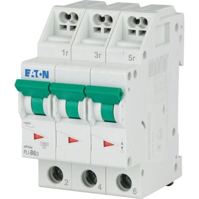 Eaton PLI-B6/3 - Disjoncteur 6A 3p - Publicité Eaton PLI-B6/3 - Disjoncteur 6A 3p - Publicité