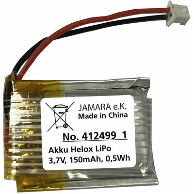 Jamara Accu Helox Lipo 3,7V 150mAh 0,55Wh (150 mAh, 3.70 V) - Publicité Jamara Accu Helox Lipo 3,7V 150mAh 0,55Wh (150 mAh, 3.70 V) - Publicité