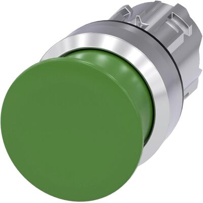 Siemens SIRIUS ACT Bouton-poussoir "coup de poing" Élément frontal en métal, brillant, vert, Bouton + interrupteur, Vert - Publicité Siemens SIRIUS ACT Bouton-poussoir "coup de poing" Élément frontal en métal, brillant, vert, Bouton + interrupteur, Vert - Publicité