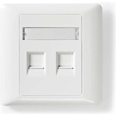 Nedis, Accessoires Gamme d'interrupteurs, Face avant Network Keystone Face avant RJ45 Port(s) 2 ports ABS Blanc Boîte - Publicité Nedis, Accessoires Gamme d'interrupteurs, Face avant Network Keystone Face avant RJ45 Port(s) 2 ports ABS Blanc Boîte - Publicité