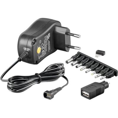 Goobay Adaptateur secteur universel 3V-12V 1.0 A, Chargeur universel - Publicité Goobay Adaptateur secteur universel 3V-12V 1.0 A, Chargeur universel - Publicité