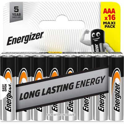 Energizer Pile AAA Everyday DHP16, Batteries + piles - Publicité Energizer Pile AAA Everyday DHP16, Batteries + piles - Publicité