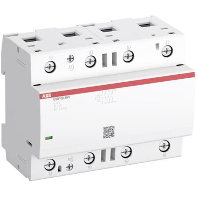 ABB Contactor ESB100-40N-01 - 100A 24V AC/DC, 4 NO, IP20 - Publicité ABB Contactor ESB100-40N-01 - 100A 24V AC/DC, 4 NO, IP20 - Publicité
