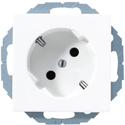 Jung Prise Schuko Blanc 45° - Prise électrique - Publicité Jung Prise Schuko Blanc 45° - Prise électrique - Publicité
