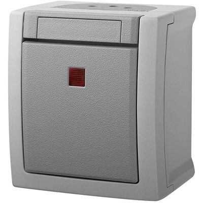 Panasonic Interrupteur de contrôle/d'arrêt, Bouton + interrupteur, Gris - Publicité Panasonic Interrupteur de contrôle/d'arrêt, Bouton + interrupteur, Gris - Publicité