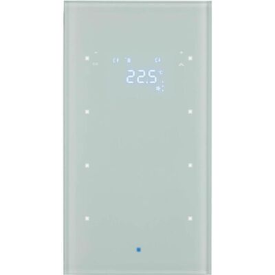 Berker Capteur en verre triple 75643030, Thermostat, Blanc - Publicité Berker Capteur en verre triple 75643030, Thermostat, Blanc - Publicité