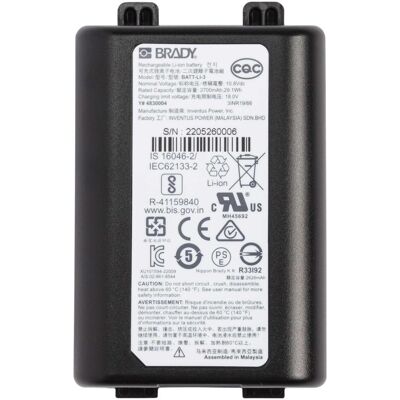 Brady Lithium-ion rechargeable, Batteries + piles - Publicité Brady Lithium-ion rechargeable, Batteries + piles - Publicité