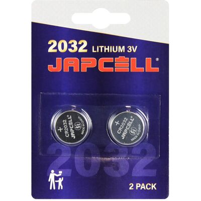 Pile Japcell CR2032 3V - 2 pièces - Pile - Publicité Pile Japcell CR2032 3V - 2 pièces - Pile - Publicité