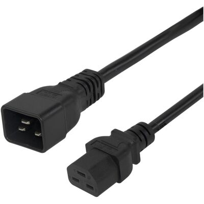 Deltaco Rallonge, Maitinimo kabelis IEC C20 - IEC C21 Hightemp, juodas, / 1902011 (2 m) - Publicité Deltaco Rallonge, Maitinimo kabelis IEC C20 - IEC C21 Hightemp, juodas, / 1902011 (2 m) - Publicité