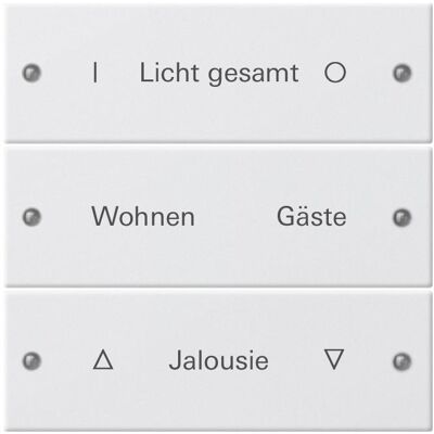 Gira, Accessoires Gamme d'interrupteurs, Set de bascules 3p., système 55 blanc pur 220327 - Publicité Gira, Accessoires Gamme d'interrupteurs, Set de bascules 3p., système 55 blanc pur 220327 - Publicité