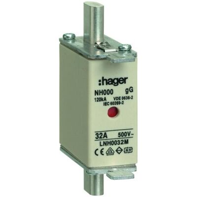 Hager, Fusible, LNH0032M (32 A) - Publicité Hager, Fusible, LNH0032M (32 A) - Publicité