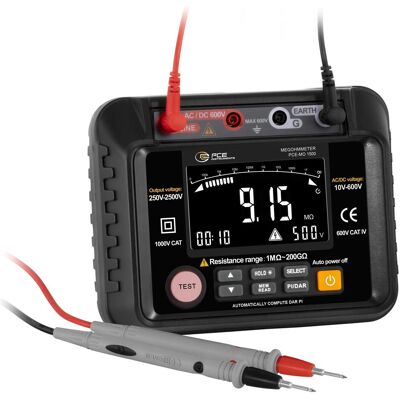 PCE Instruments, Multimètre, Appareil de mesure de l'isolation (CAT III 1000V, CAT IV 600V, Testeur de câbles) - Publicité PCE Instruments, Multimètre, Appareil de mesure de l'isolation (CAT III 1000V, CAT IV 600V, Testeur de câbles) - Publicité