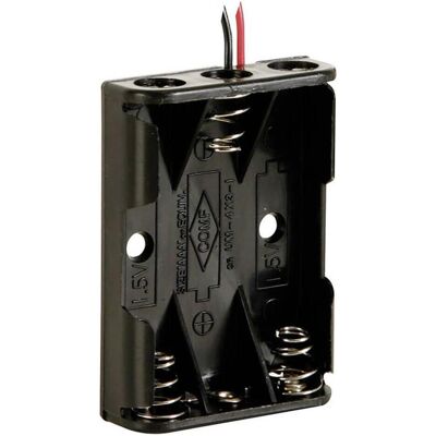 Velleman - BH431A - 3x LR3 - 53x38x13mm - Porte-batterie - Publicité Velleman - BH431A - 3x LR3 - 53x38x13mm - Porte-batterie - Publicité