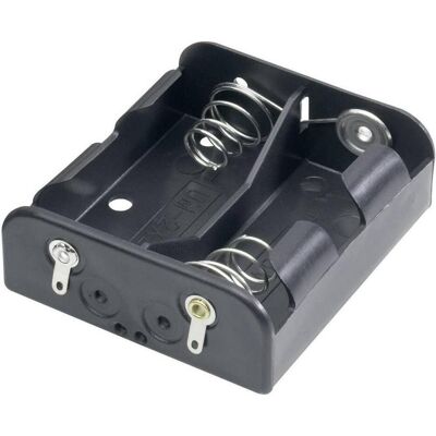 Goobay Boîtier coupleur 2 piles R14 connexions à souder, Pile : accessoires, Noir - Publicité Goobay Boîtier coupleur 2 piles R14 connexions à souder, Pile : accessoires, Noir - Publicité