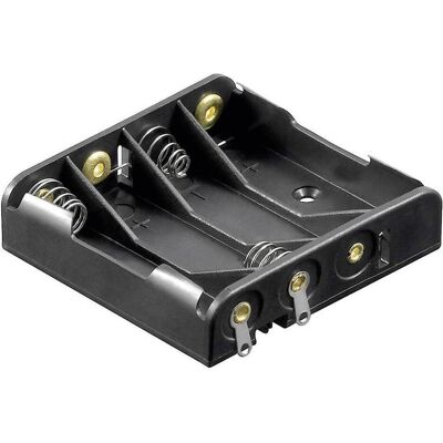 Goobay Boîtier coupleur 4 piles R03 connexions à souder, Pile : accessoires, Noir - Publicité Goobay Boîtier coupleur 4 piles R03 connexions à souder, Pile : accessoires, Noir - Publicité