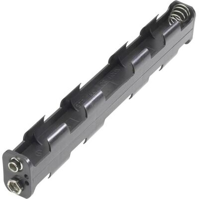 Goobay 12475 Support de pile - 6x LR6 (AA) & 9V - Publicité Goobay 12475 Support de pile - 6x LR6 (AA) & 9V - Publicité