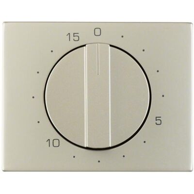Berker, Accessoires Gamme d'interrupteurs, 16347104 Centrale pour minuterie mécanique K5 inox mat - Publicité Berker, Accessoires Gamme d'interrupteurs, 16347104 Centrale pour minuterie mécanique K5 inox mat - Publicité