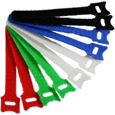Inline Attaches Velcro - Multicolore 10 pcs - Publicité Inline Attaches Velcro - Multicolore 10 pcs - Publicité