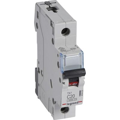 Legrand Disjoncteur, Disjoncteur de protection de ligne Tx3 403435 Ls C20A 1P 6Ka 1M 403435 - Publicité Legrand Disjoncteur, Disjoncteur de protection de ligne Tx3 403435 Ls C20A 1P 6Ka 1M 403435 - Publicité