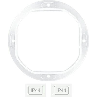 Merten Bague d'étanchéité 515990 pour augmenter l'indice de protection à IP44, Bouton + interrupteur, Blanc - Publicité Merten Bague d'étanchéité 515990 pour augmenter l'indice de protection à IP44, Bouton + interrupteur, Blanc - Publicité
