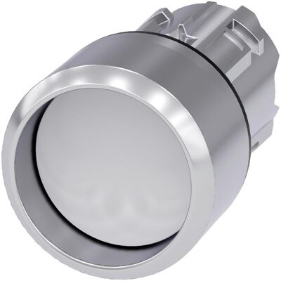 Siemens Bouton poussoir frontal 1f ws Ř22mm rnd 3SU1050-0CB60-0AA0, Bouton + interrupteur, Argent, Blanc - Publicité Siemens Bouton poussoir frontal 1f ws Ř22mm rnd 3SU1050-0CB60-0AA0, Bouton + interrupteur, Argent, Blanc - Publicité