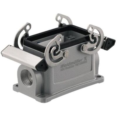 Weidmüller Boîtier de socle Etrier transversal Alu IP66 1787630000, Câble + prise électronique, Gris - Publicité Weidmüller Boîtier de socle Etrier transversal Alu IP66 1787630000, Câble + prise électronique, Gris - Publicité
