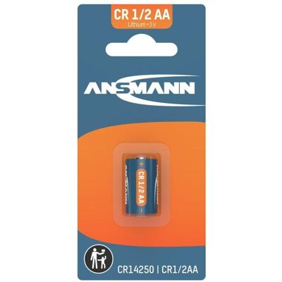 Ansmann Batterie CR 1/2 AA / CR14250 3V/Blister (1 pcs, 1/2 AA, CR 1/2AA), Batteries + piles - Publicité Ansmann Batterie CR 1/2 AA / CR14250 3V/Blister (1 pcs, 1/2 AA, CR 1/2AA), Batteries + piles - Publicité