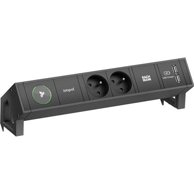 Bachmann DESK2 Multiprise - USB, UTE, CEE 7/5 - Publicité Bachmann DESK2 Multiprise - USB, UTE, CEE 7/5 - Publicité