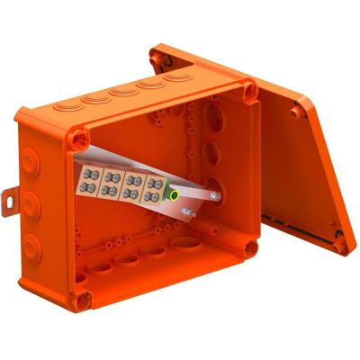 OBO - T250ED16-2A - Orange - IP66 - boîtier dérivation - Publicité OBO - T250ED16-2A - Orange - IP66 - boîtier dérivation - Publicité