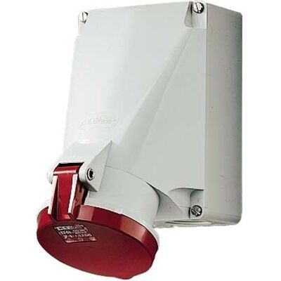 Mennekes, Prise de courant, MEN 23964 63A4P 6H400V Prise murale IP44 HW/VN - Publicité Mennekes, Prise de courant, MEN 23964 63A4P 6H400V Prise murale IP44 HW/VN - Publicité