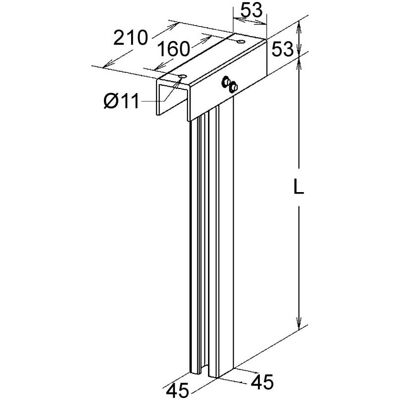Niedax, Accessoires de câblage, NIE FPES500/AC PRV Manche à suspension C-Prof.45x45x500mm PES - Publicité Niedax, Accessoires de câblage, NIE FPES500/AC PRV Manche à suspension C-Prof.45x45x500mm PES - Publicité