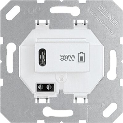 JUNG JG USB PD60 C WW USBPD60CWW Chargeur USB (60 W, 1 portion), Chargeur USB, Blanc - Publicité JUNG JG USB PD60 C WW USBPD60CWW Chargeur USB (60 W, 1 portion), Chargeur USB, Blanc - Publicité