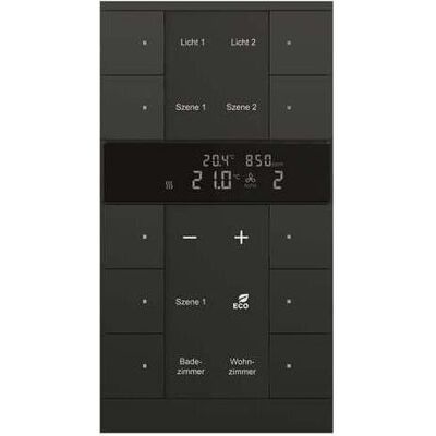 Busch-Jaeger Appareil HVAC/CO2, Thermostat, Noir - Publicité Busch-Jaeger Appareil HVAC/CO2, Thermostat, Noir - Publicité