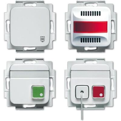 Système d'alarme Busch-Jaeger pour WC pour handicapés - Kit complet - Publicité Système d'alarme Busch-Jaeger pour WC pour handicapés - Kit complet - Publicité