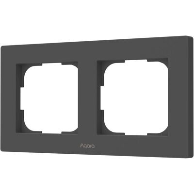 Aqara, Accessoires Gamme d'interrupteurs, Switch Frame H2 EU (2-gang) Gray - Publicité Aqara, Accessoires Gamme d'interrupteurs, Switch Frame H2 EU (2-gang) Gray - Publicité