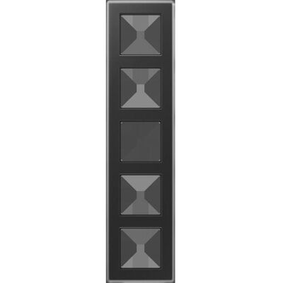 JUNG, Accessoires Gamme d'interrupteurs, AV585GLMSW Cadre en verre 5f - Publicité JUNG, Accessoires Gamme d'interrupteurs, AV585GLMSW Cadre en verre 5f - Publicité