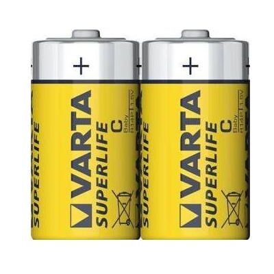 Varta Bébé zinc-carbone Superlife 1.5V 2014 Fol.2 - Pile - Bébé (C) (2 pcs, Spécifique à l'appareil, 2500 mAh), Batteries + piles - Publicité Varta Bébé zinc-carbone Superlife 1.5V 2014 Fol.2 - Pile - Bébé (C) (2 pcs, Spécifique à l'appareil, 2500 mAh), Batteries + piles - Publicité