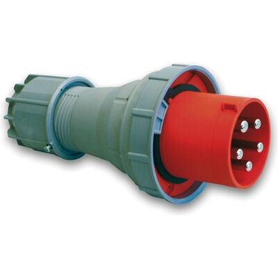 PCE, Prise + connecteur, 41.060 Steckdose CEE 63A - 400V - 5P - IP67 - 6h - rot - Publicité PCE, Prise + connecteur, 41.060 Steckdose CEE 63A - 400V - 5P - IP67 - 6h - rot - Publicité