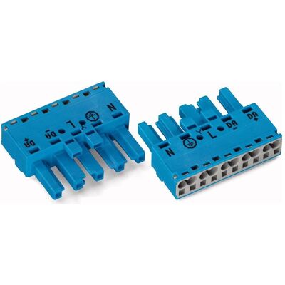 Wago, Éclairage : accessoires, 770-1105 Connecteur d'alimentation bleu, sans boîtier de décharge de traction 5 pôles entrée pour - Publicité Wago, Éclairage : accessoires, 770-1105 Connecteur d'alimentation bleu, sans boîtier de décharge de traction 5 pôles entrée pour - Publicité