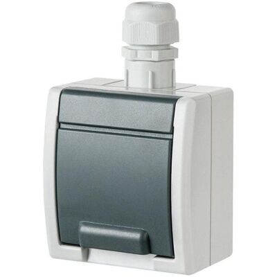 Elektro-Plast, Prise de courant, SCHUKO SOCKET OUTLET 1244-65 IP65 AQUANT - Publicité Elektro-Plast, Prise de courant, SCHUKO SOCKET OUTLET 1244-65 IP65 AQUANT - Publicité
